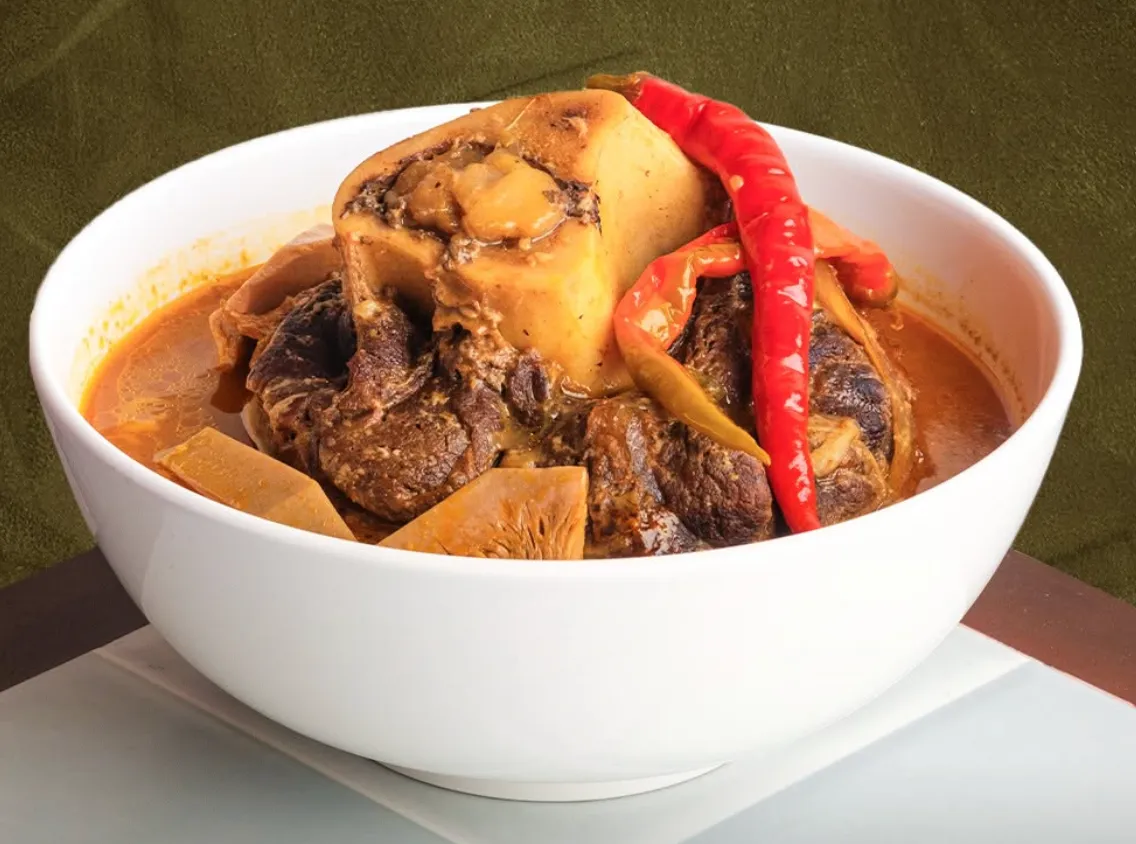 Cansi: beef shank and bone marrow in a sour batuan broth